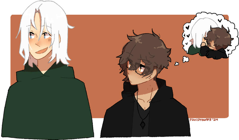 Basil (he/him), Sierra (he/him) © softsleepyghost (All), pawsprouts (All)