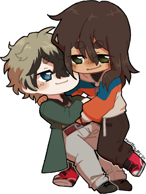 Clyde (he/him), Luka (he/him) © SophCandy (Art Fight)