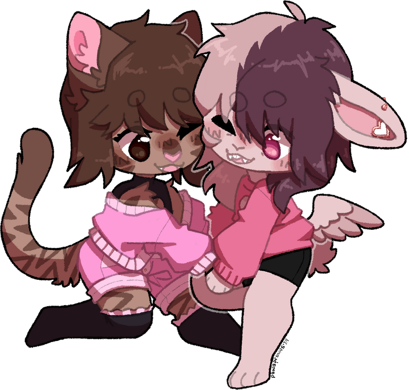 Mari (she/her), Eden (he/him) © Sailing_Eden (Art Fight)