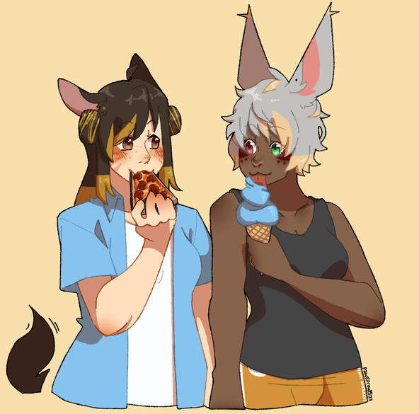 Nernie (she/her), Fuuri (she/her) © royalmylk (All)